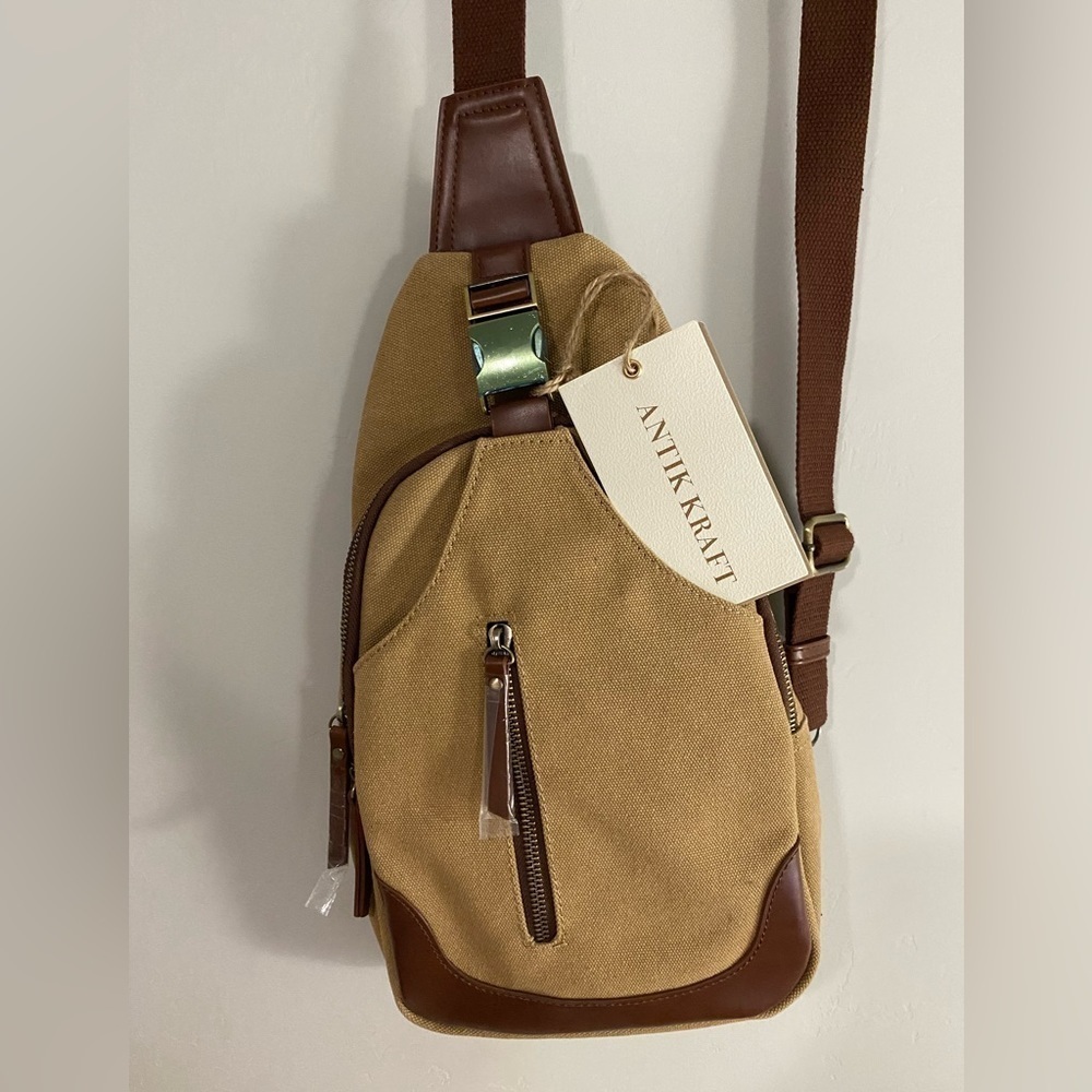 Antik Kraft - Camel satchel/sling Backpack - Picture 4 of 11